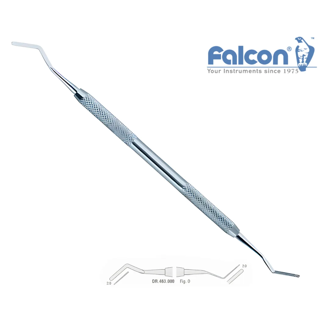 Гладилка пряма-зворотна Heidemann DR.463.000, 2 мм (Falcon)