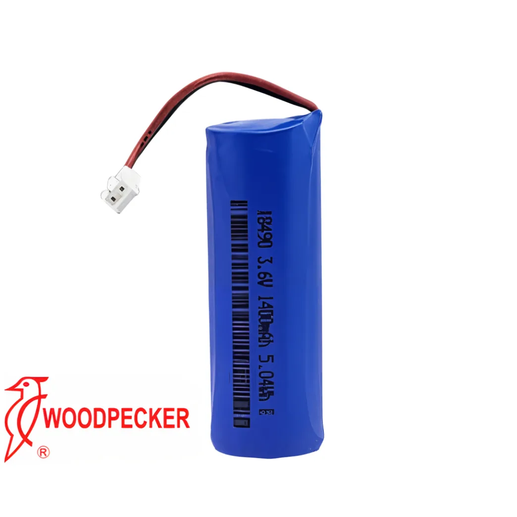 Акумулятор для фотополімерних ламп Led D, Led E, iLed, O-Light, тип 18490, 1400мА 3.6V, 2-х контактний (Woodpecker)