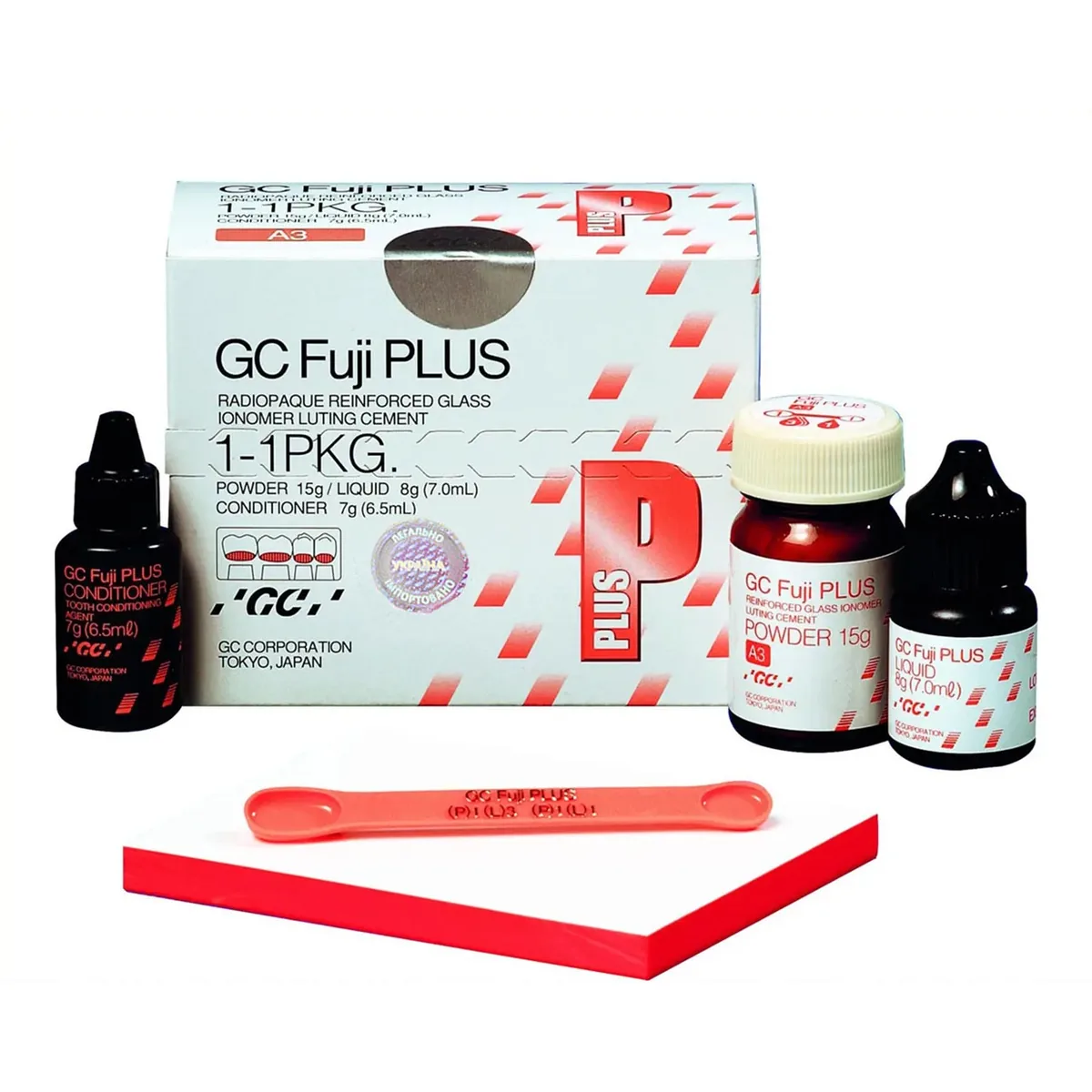 Склоіономерний фіксуючий цемент Fuji Plus (Фуджі Плюс) (GC)