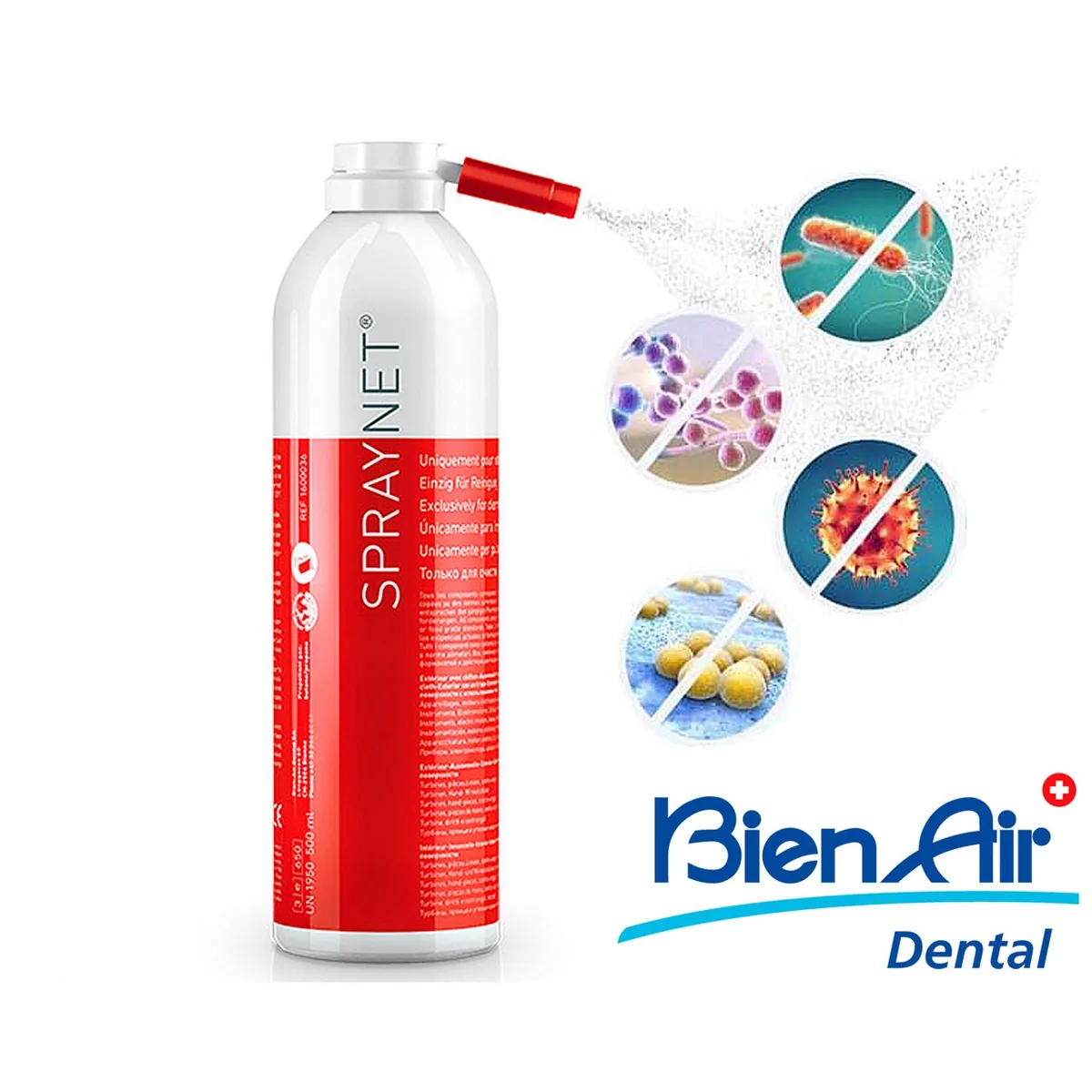 Спрей-мастило для наконечників Spraynet (Спрейнет), об'єм 500 мл (Bien-Air Dental)