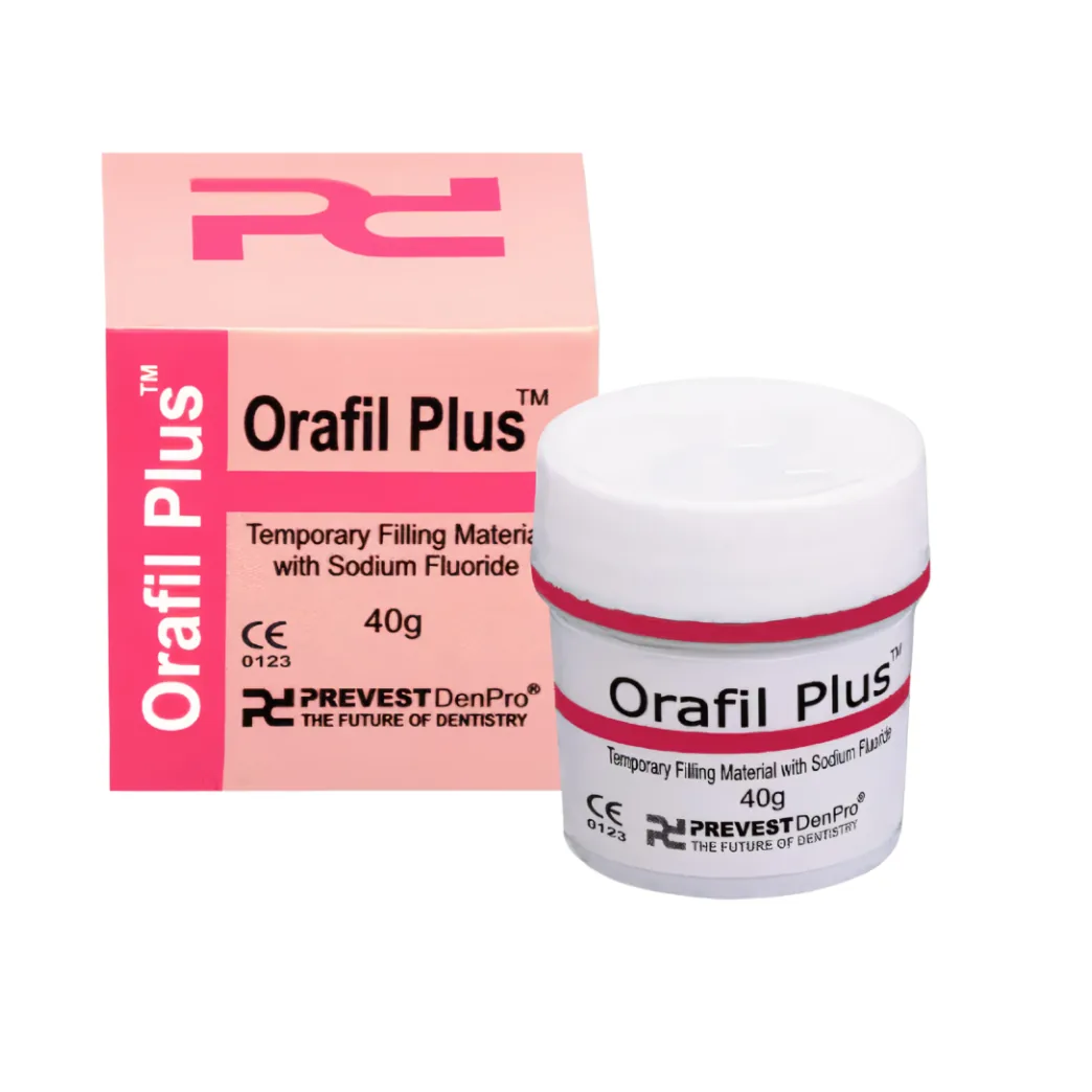Тимчасовий пломбувальний цемент Orafil Plus (Орафіл Плюс) з фторидом натрію, 40 г (Prevest DenPro)