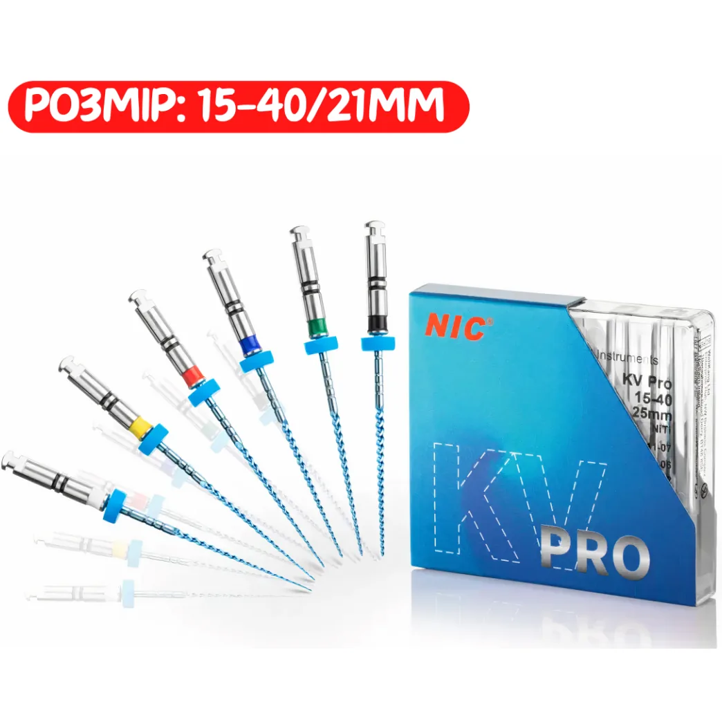 Машинні ендодонтичні файли KV Pro File (КВ Про Файл), розмір 15-40/04, 21 мм (NIC)