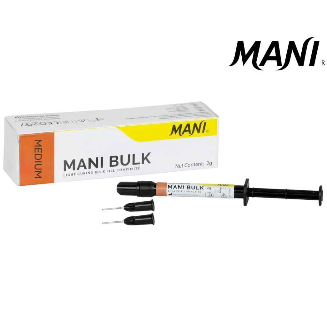 Композит текучий Bulk-fill MANI Bulk (Мані Балк), колір Medium, шприц 2 г (MANI)