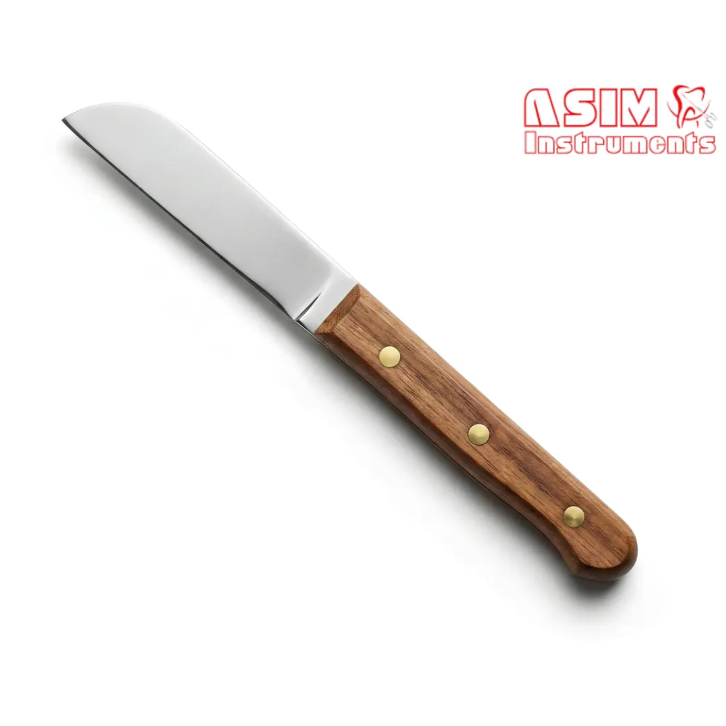 Ніж для гіпсу з дерев'яною ручкою, модель DE-929, довжина 17 см (ASIM Instruments)