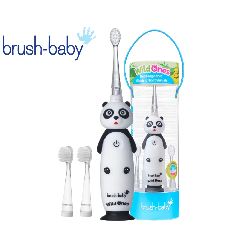 Електрична дитяча зубна щітка WildOnes Panda (ВайлдОнз Панда), 0-10 років (Brushbaby Ltd)