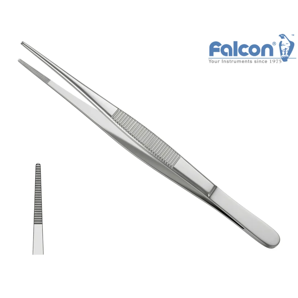 Анатомічний пінцет Falcon Fine (тонкий), довжина 130 мм, модель BD.504.130 (Falcon)
