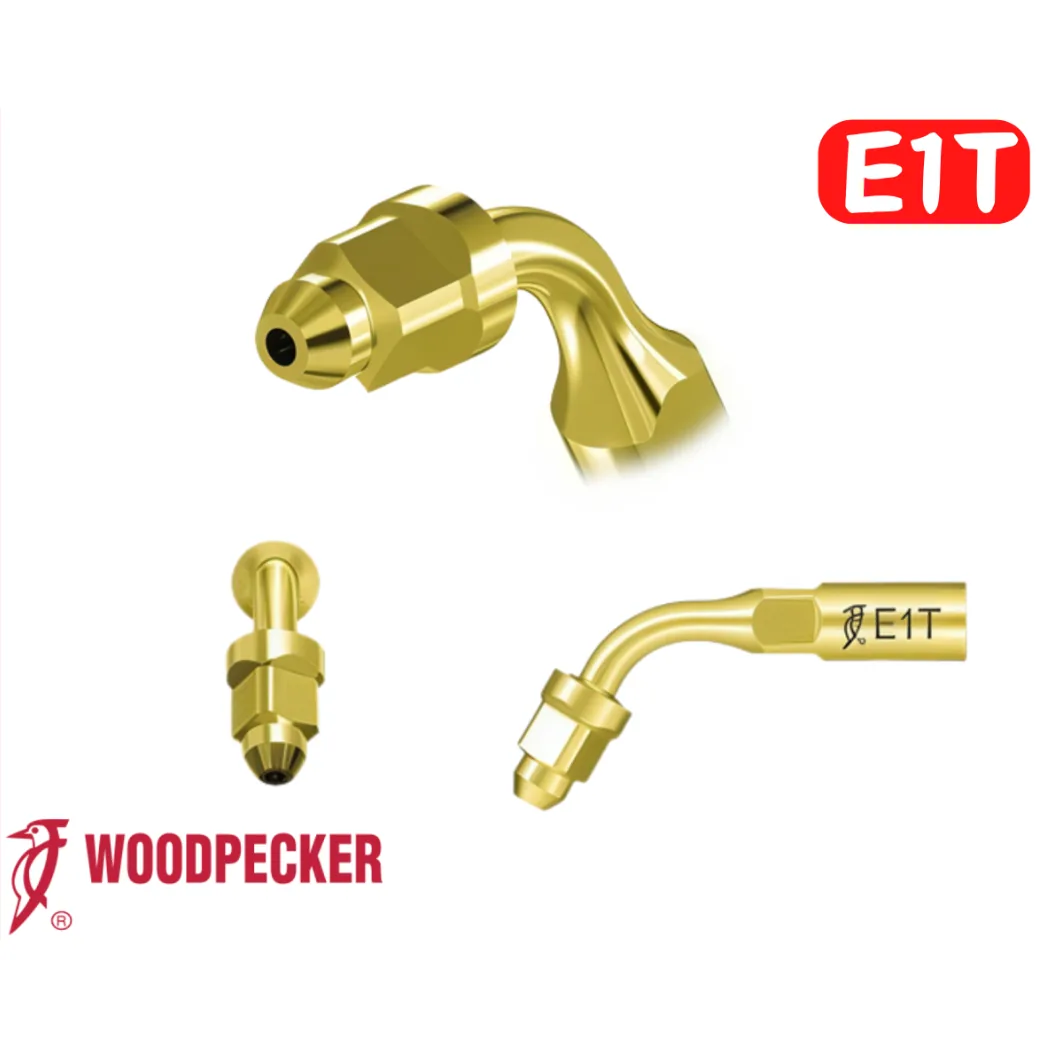 Ендодонтичний тримач файлів — насадка E1T Gold, кут 120° (Woodpecker)