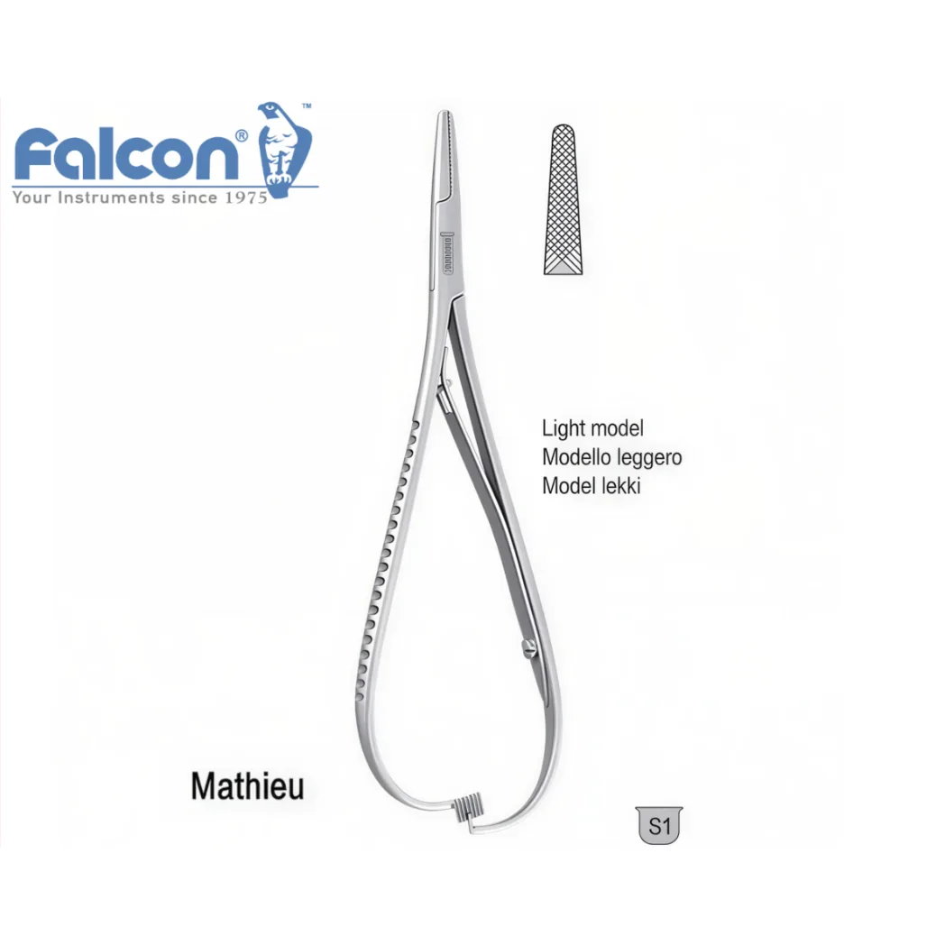 Голкотримач прямий Mathieu, довжина 140 мм, артикул BN.714.140 (Falcon)