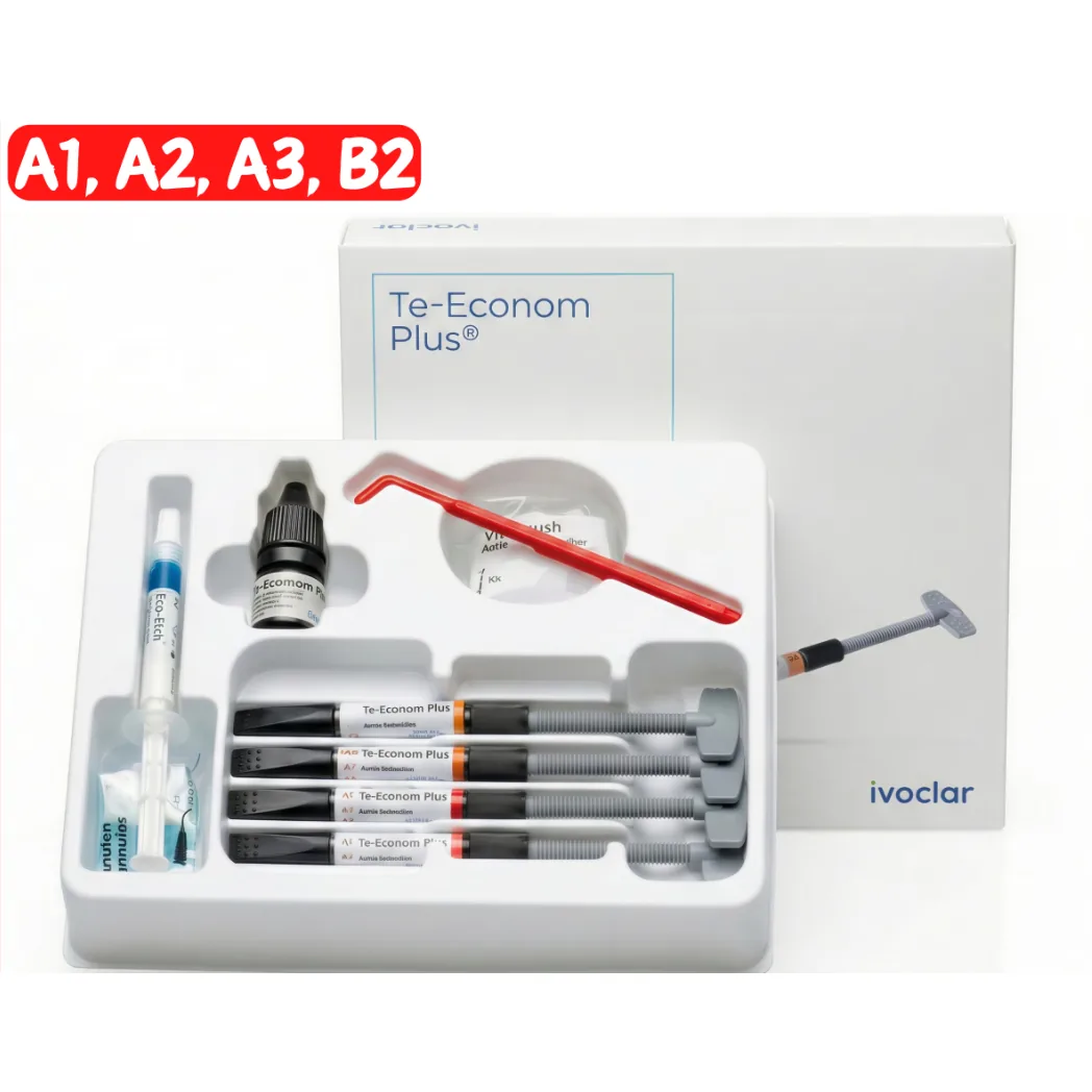 Фотополімерний композит Te-Econom Plus (Те-Економ Плюс), набір 4х4 г (A1, A2, A3, B2) + бонд 5 г (Ivoclar Vivadent)