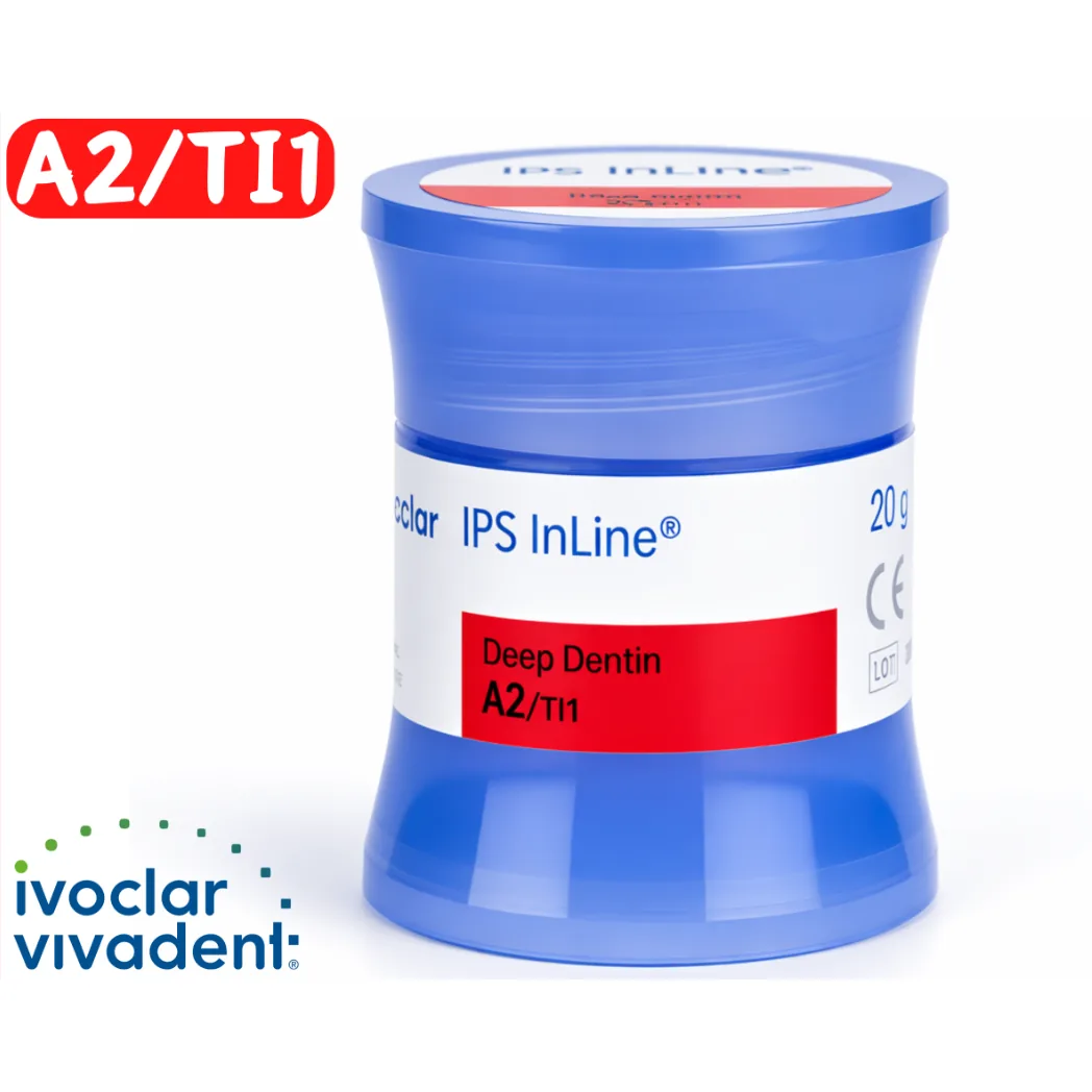 Дентинна керамічна маса IPS InLine Deep Dentin (ІПС ІнЛайн Діп Дентин), колір A2, упаковка 20 г, 1 шт. (Ivoclar Vivadent)
