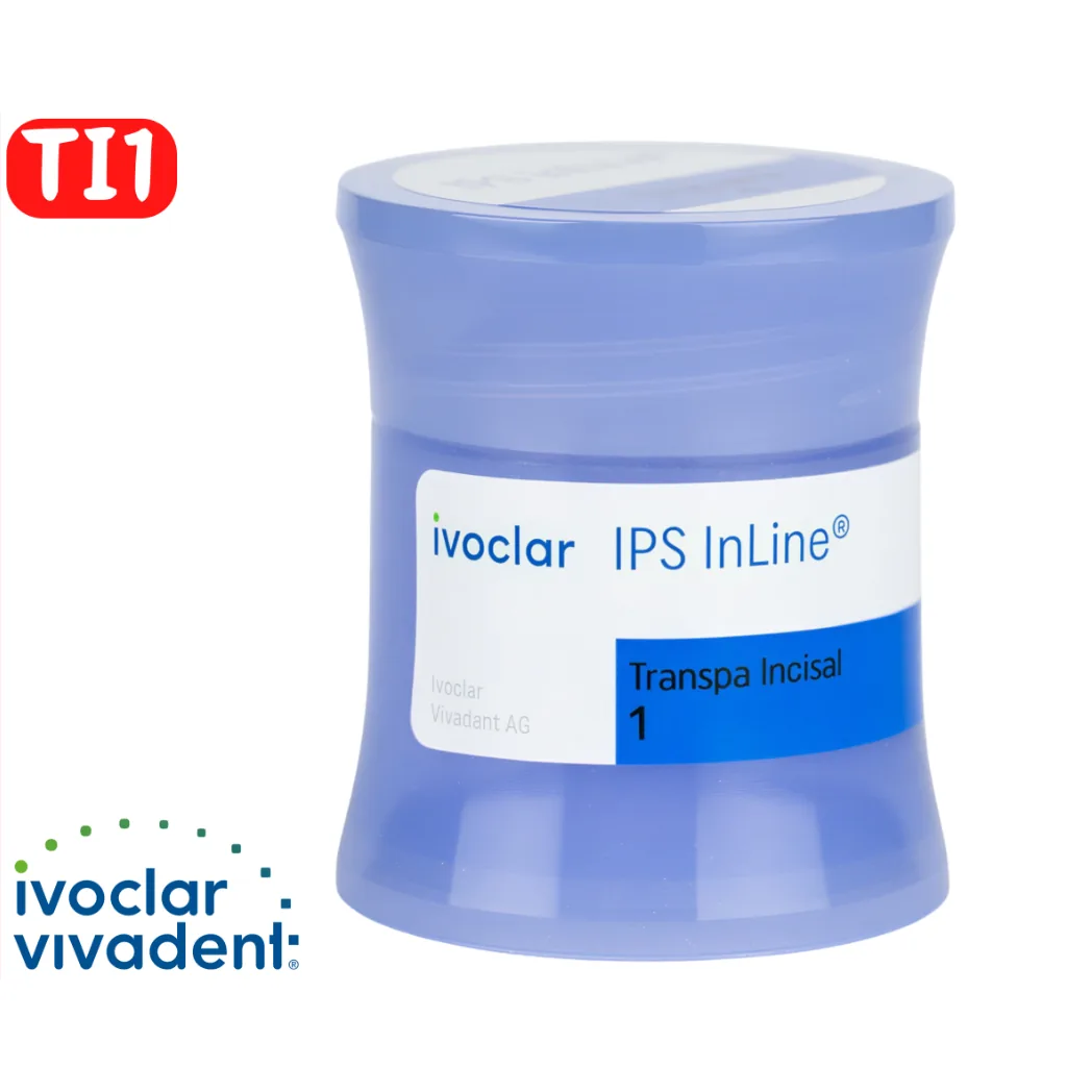 Прозора різцева керамічна маса IPS InLine Transpa Incisal (ІПС ІнЛайн Транспа Інсізал), колір TI1, упаковка 20 г, 1 шт. (Ivoclar Vivadent)
