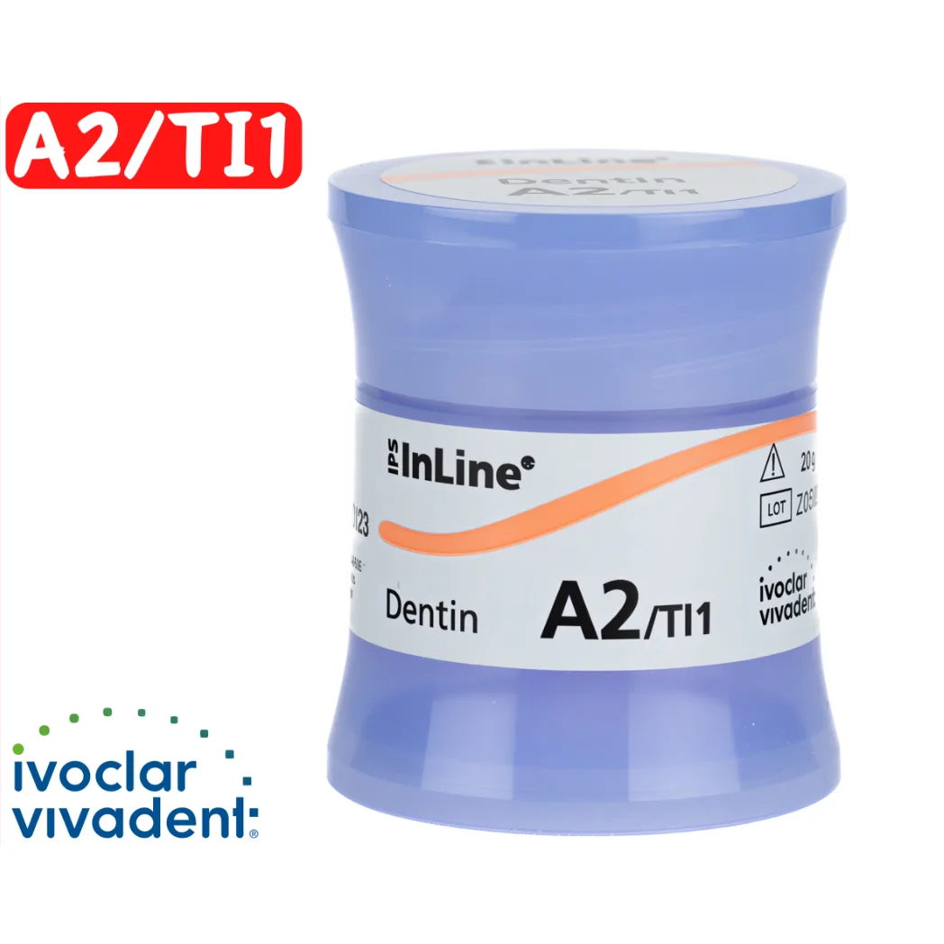Дентинна керамічна маса IPS InLine Dentin (ІПС ІнЛайн Дентин), колір A2, упаковка 20 г, 1 шт. (Ivoclar Vivadent)
