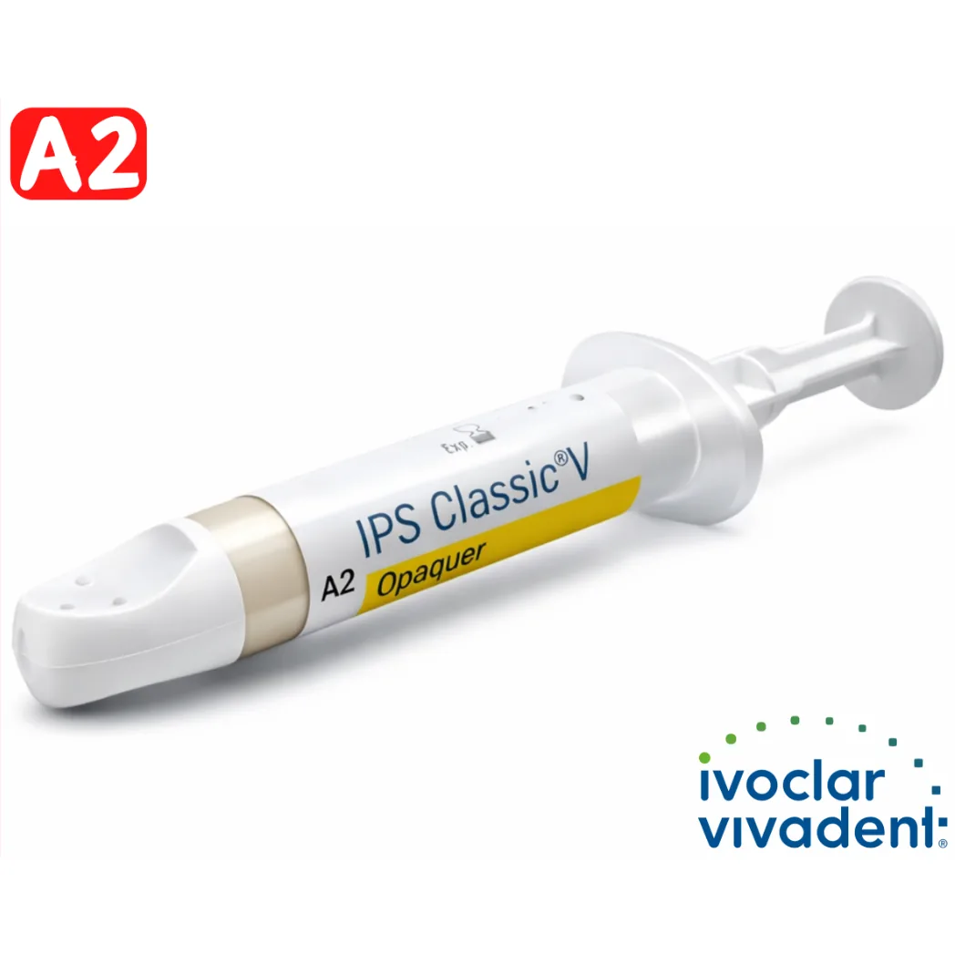 Опакуючий матеріал у формі пасти IPS Classic V Opaquer (ІПС Класік Ві Опакер), колір A2, у шприці 3 г, 1 шт. (Ivoclar Vivadent)