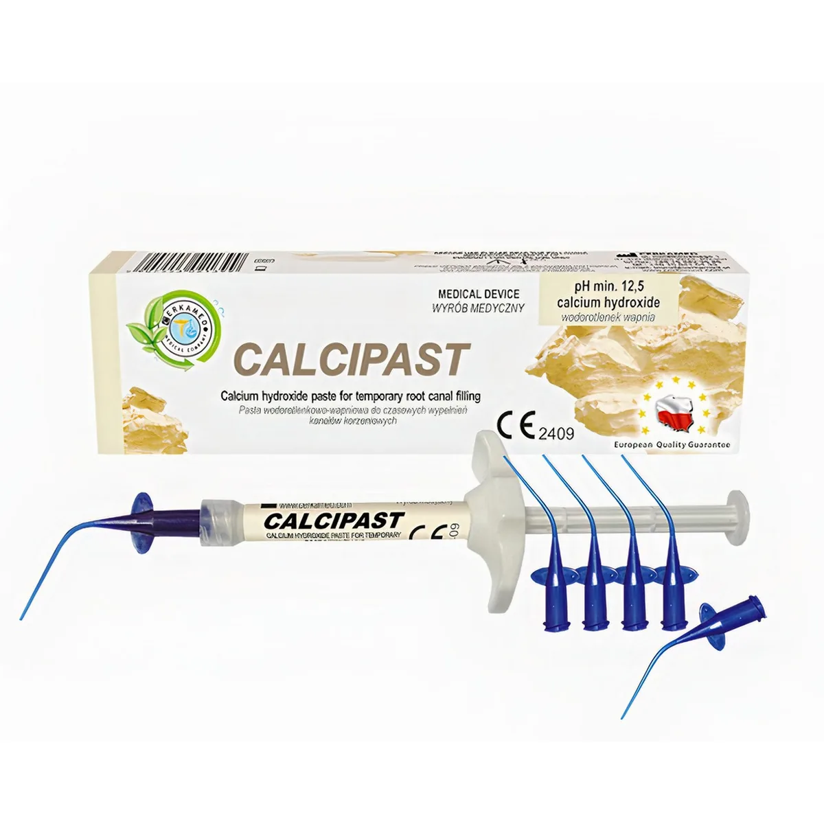Паста гідроксидкальцієва Calcipast (Кальципаст), шприц 2,1 мл (Cerkamed)