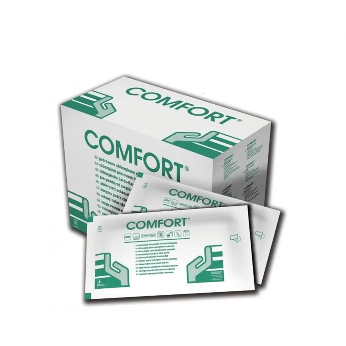 Рукавички медичні стерильні Comfort (Комфорт), розмір 6, 100 шт. (50 пар) (Mercator Medical)
