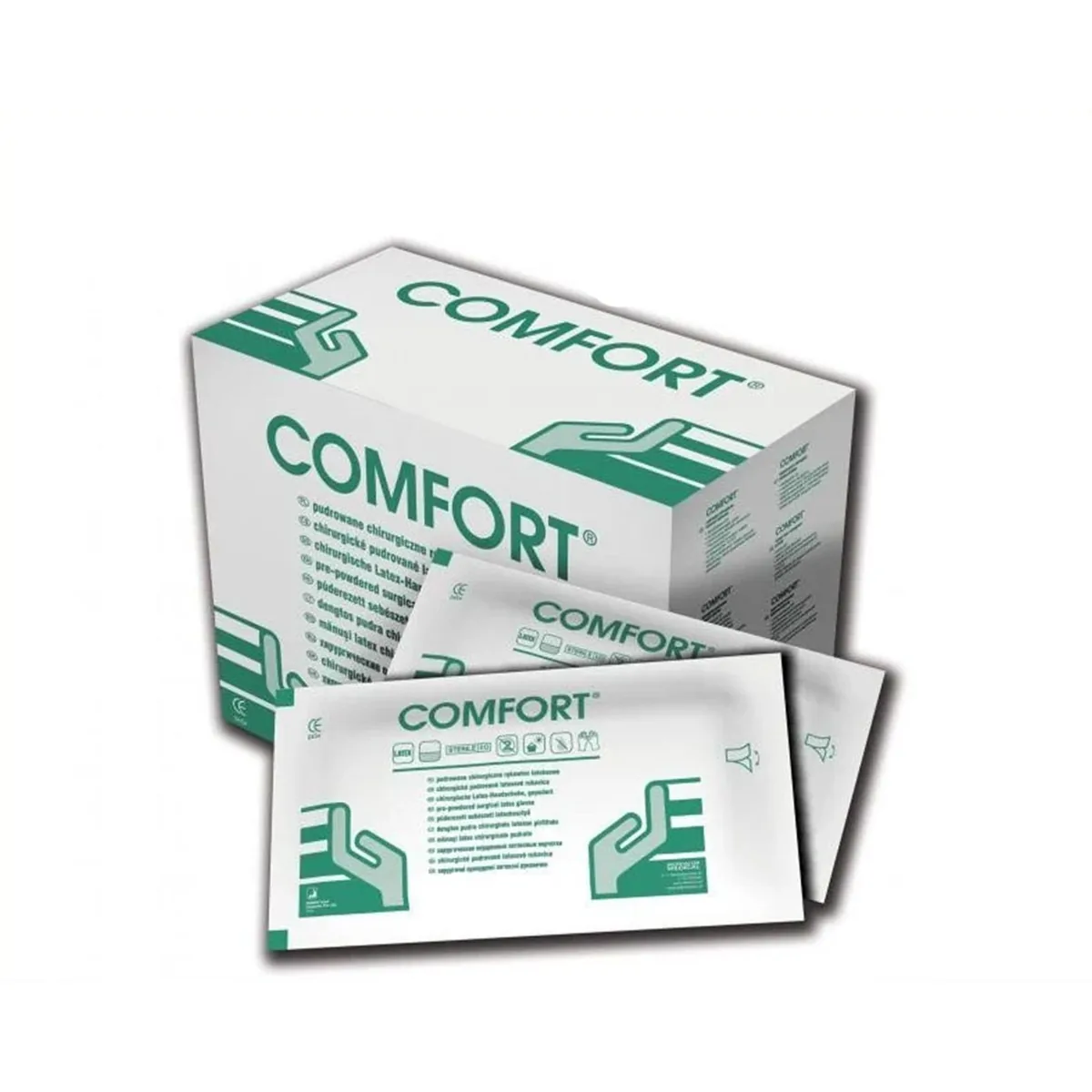 Рукавички медичні стерильні Comfort (Комфорт), розмір 6.5, 100 шт. (50 пар) (Mercator Medical)
