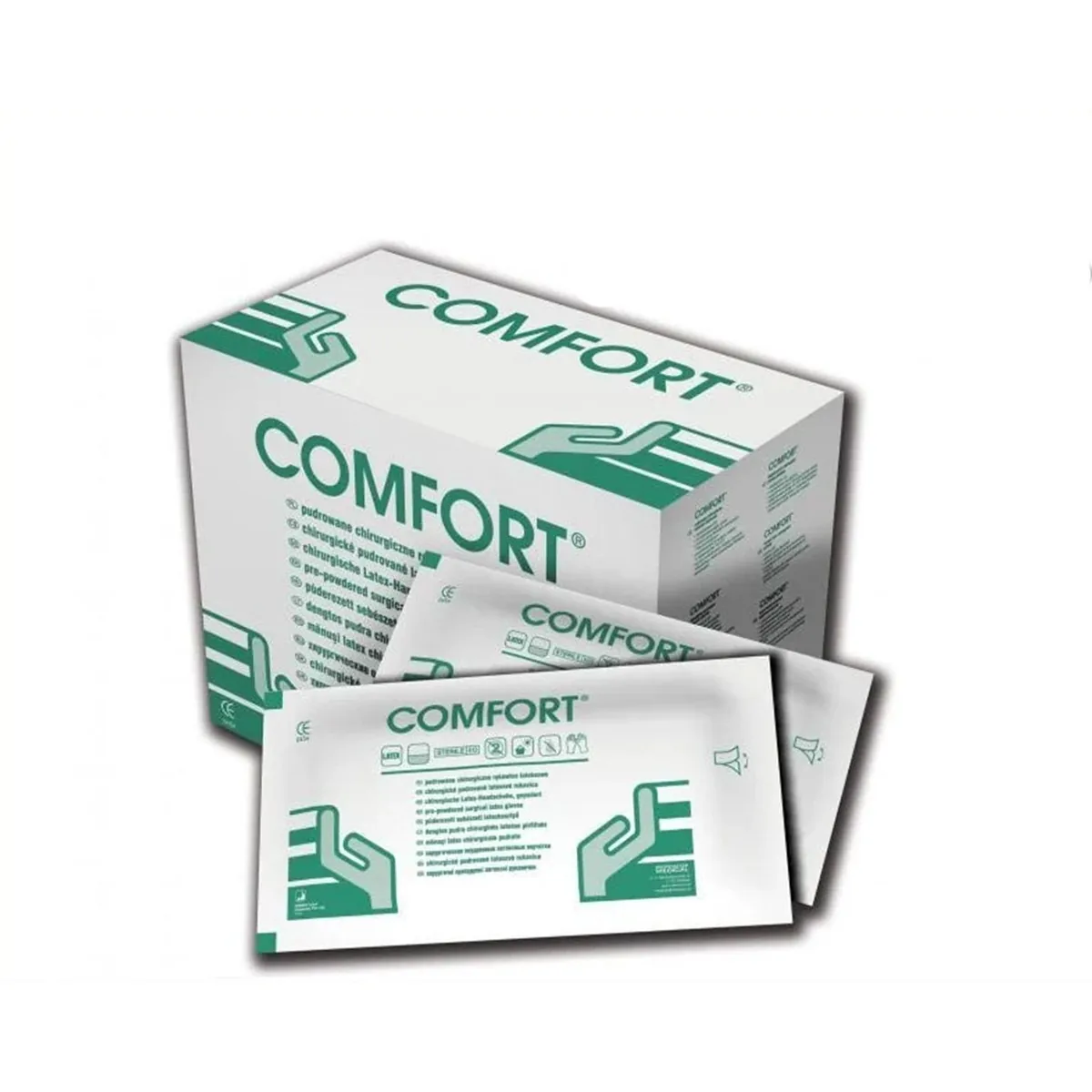Рукавички медичні стерильні Comfort (Комфорт), розмір 7.5, 100 шт. (50 пар) (Mercator Medical)