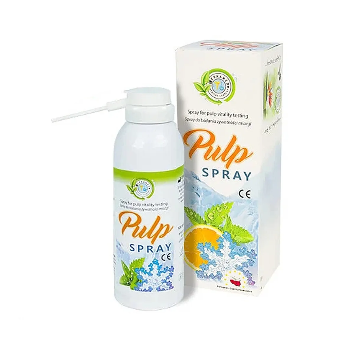 Холодовий спрей для тесту пульпи Pulp Spray (Пульп Спрей), смак апельсин (Cerkamed)